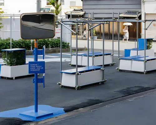大阪城市序曲：鷹架管件蛻變動態街道傢俱，激活建前場域