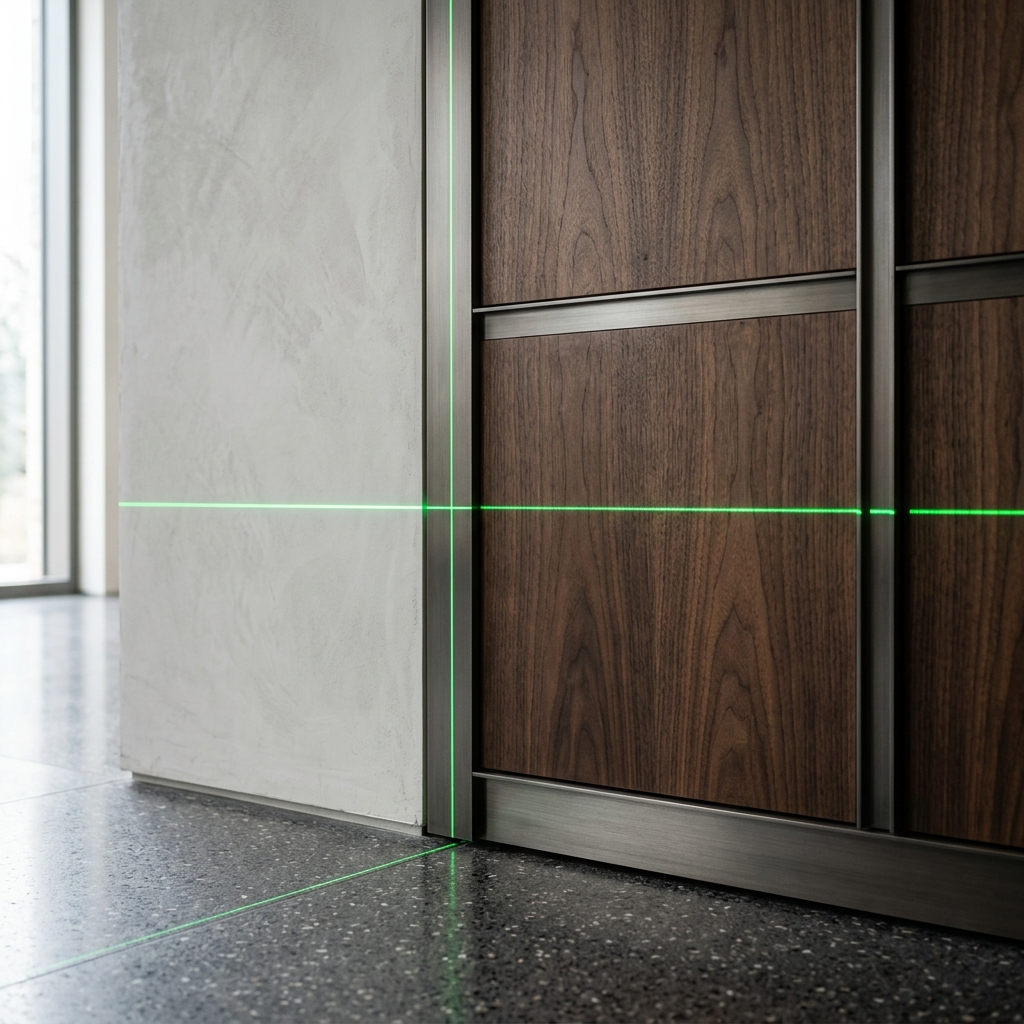 商空家具安裝工程：對抗工地公差的實體放樣與收邊紀律